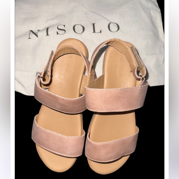 🆕 NISOLO Women’s Leather Desert Rose Leather Sandals - Picture 4 of 6